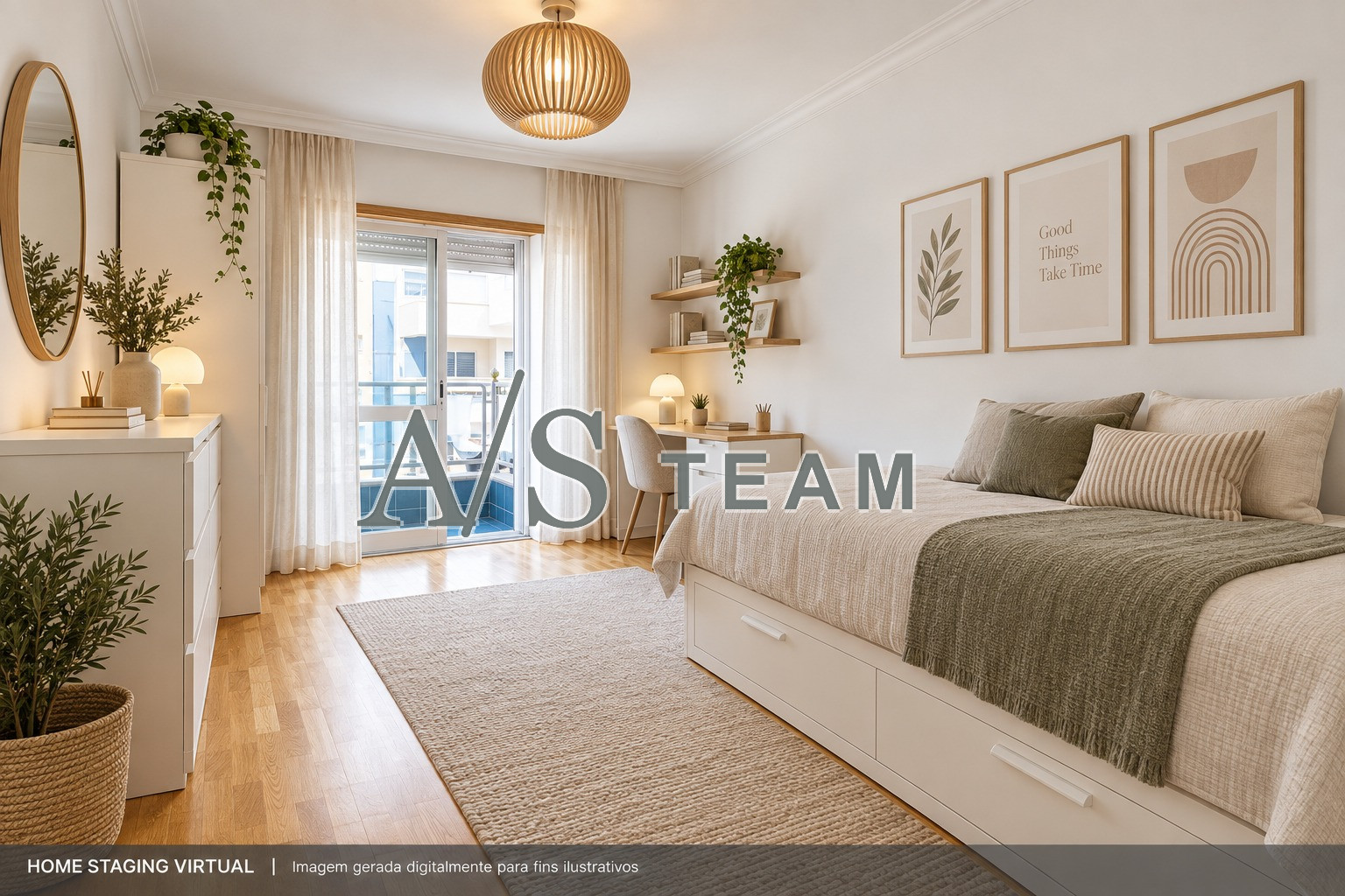 Apartamento T2 con aparcamiento y terrazas en el centro de Almada · 3